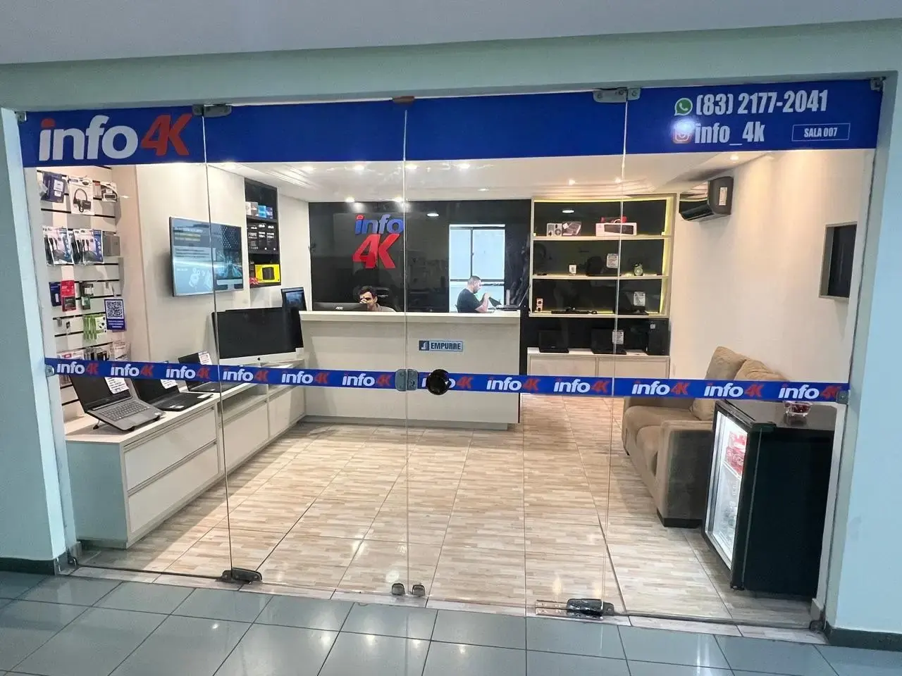 Fachada da loja Info4K em João Pessoa